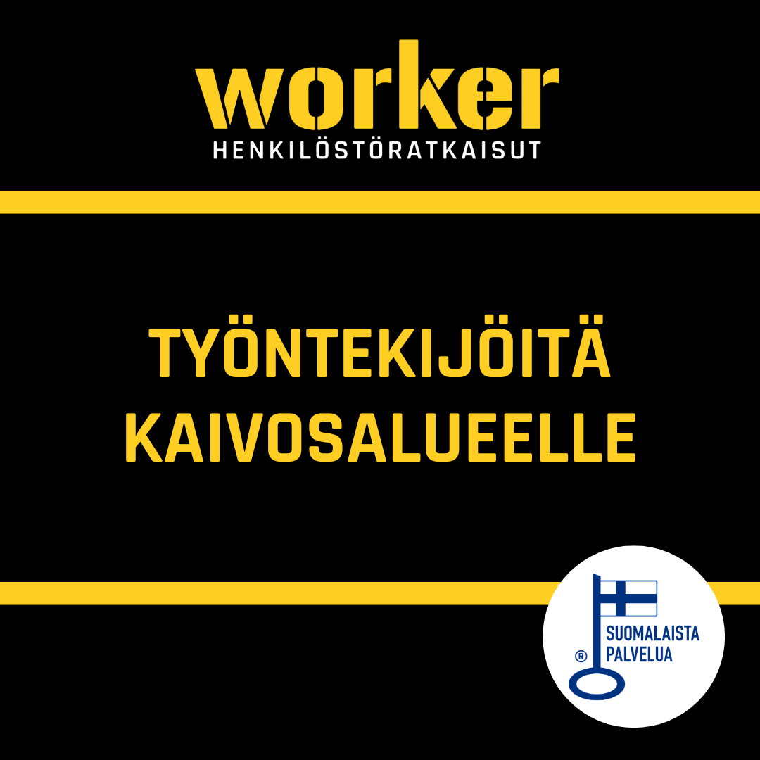 Työntekijöitä kaivosalueelle